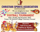 Inter Parish Football Tournament for parishes of Mangaluru, Udupi dioceses on Dec 4